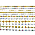 Factory Wholesale Acrylic plum Plated Drills Lace Costumes Stage Costume Accessories Gemstone Crystal Beaded Flower Lace Trims
