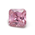 Synthetic CZ Stones Pink Princess Cut Square Cubic Zirconia for Jewelry