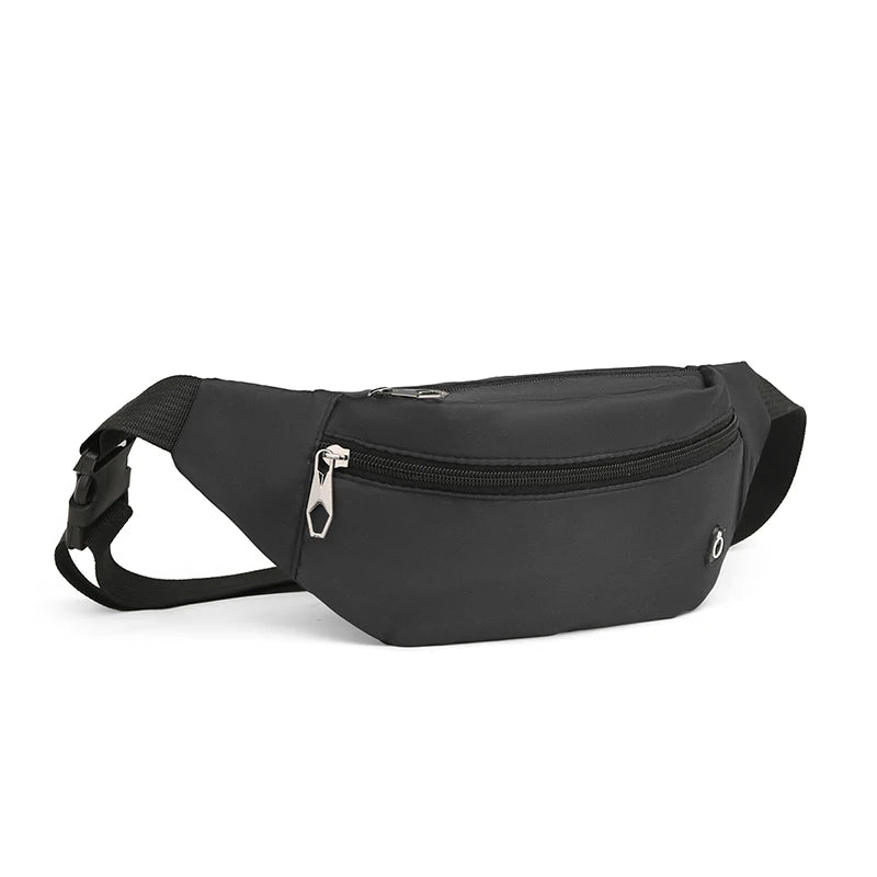 Waist Belt Wallet Purse Casual Large Phone Bag Pouch Women Travel Motorcycle OEM Logo Double Zipper Fanny Pack