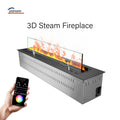 Modern Design 3D Steam Fireplace with Remote Control Freestanding Metal Indoor Water Vapor Fireplace for Apartment Use