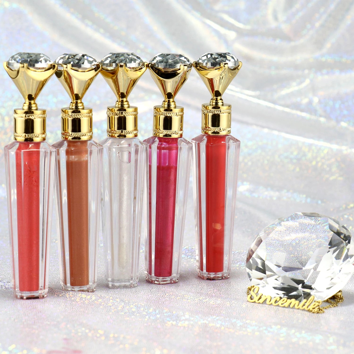 Shiny Lip Plumper Lip Gloss Set No Logo Custom Logo Mineral Herbal Waterproof Longlasting Moisturizing Multi-colored