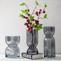Modern Simple Creative Coastal Glass Tabletop Vase for Entrance Restaurant Flower Arrangement Combination Decoration