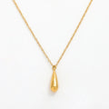 Joolim Jewelry 18K Gold Plated Dainty Waterdrop Pendant Necklace Stainless Steel Necklace Tarnish Free Jewelry Wholesale