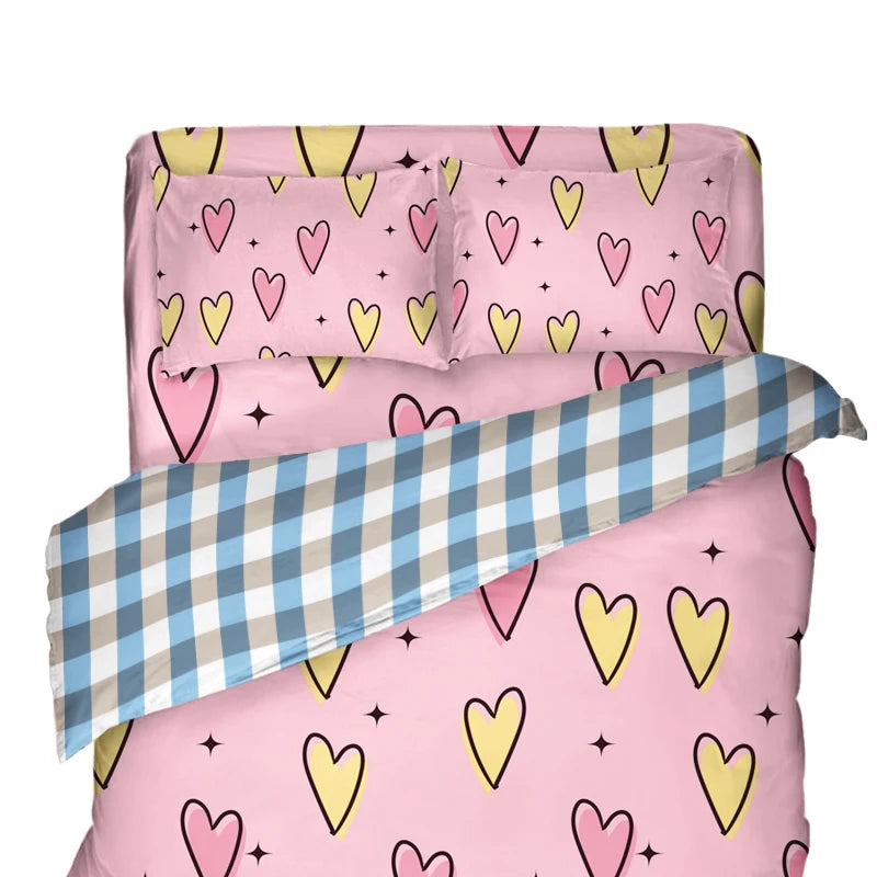 Wholesale Cartoon Bedding Sets 100% Cotton 4PCS 1 Quilt Cover 1 Bed Sheet 2 Pillowcases Cover Set Bedding Set