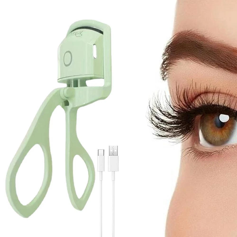 Electronic Mini Eye Lash Curler Set Tool Electric Eyelash Curler 2 Heating Modes Fast Heating Eyelash Curler Kit for  Makeup