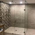 2022 New Model Frameless Square Corner Shower Enclosure with Easy Clean 8mm Tempered Glass for Hotel Use