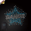 Customized Dance Floor Iron on Rhinestone Transfer Motif T-Shirt Printing Rhinestone Transfer Pattern