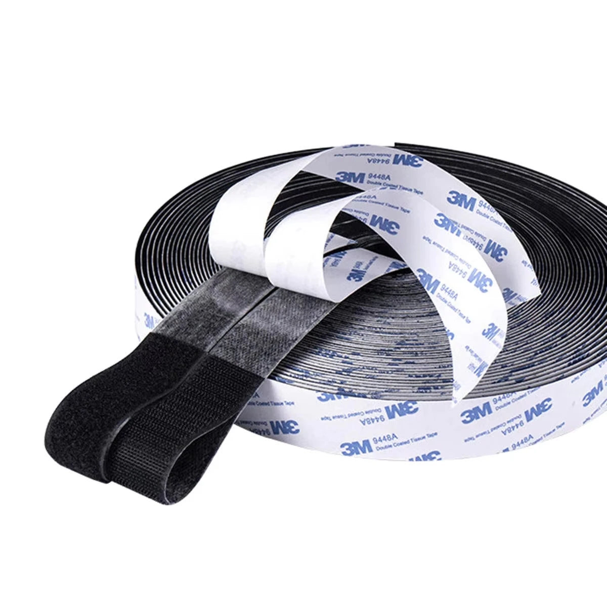 Custom Velcroes Strip Nylon Fabrics Adhesive Velcroes Self-adhesive Tape Roll Strong Adhesive Hook and Loop Fastener Tape