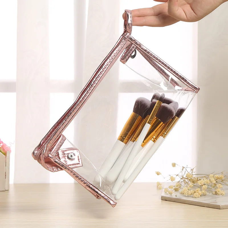 Hot Sale Pink Pvc Bag Makeup Mirror Bag Lips Makeup Bag