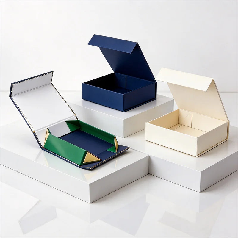 Custom Size Luxury Printing Brand logo Cardboard Clothing Dress Cosmetic Mothers Day Packaging Magnetic Folding Gift Paper Boxes