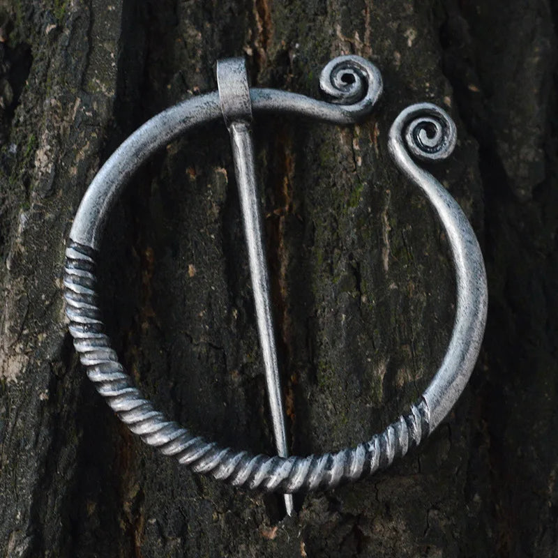 Penannular Alloy Brooch Scarf Sweater Pin Viking Pin Circle Shaped Antique Viking Jewelry