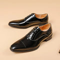 Dropshipping Wholesale Luxury Italian Dress Shoes for Men Oxford Pointed Genuine Leather for Winter Office Wear