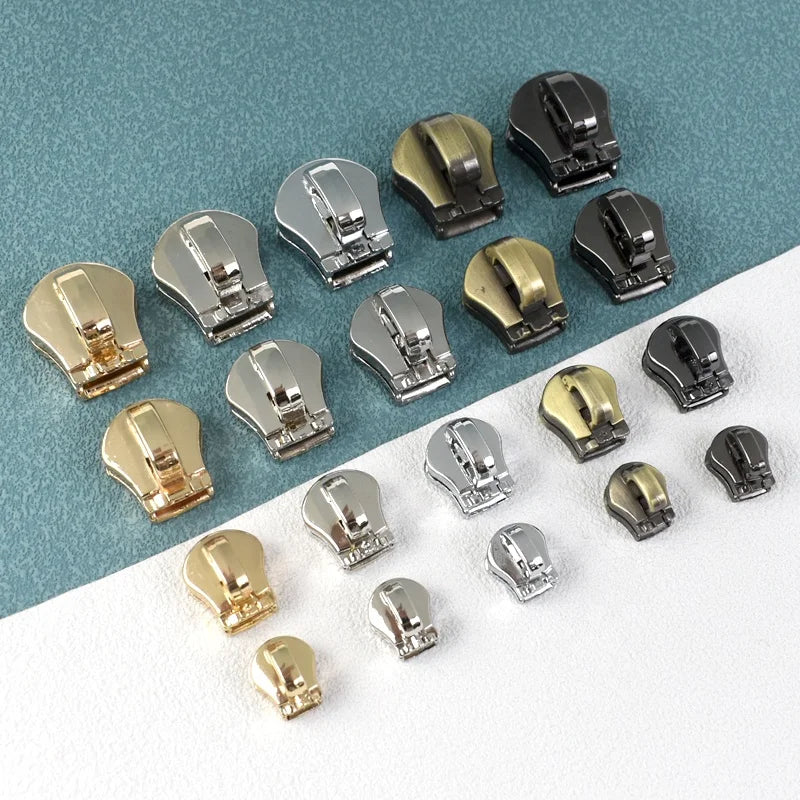 MeeTee AP604 5# Garment Hardware Accessories DIY Handmade Sewing Fittings Repair Replaceable Zip Puller Zinc Alloy Zipper Slider