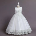 New Girls' Summer Princess Dress Breathable Lace Floral ODM Runway Dress