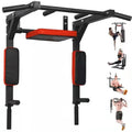 Longotech 5-In-1 Pull up Bar Parallel Bars Multi-Functional Wall Mounted Chin Bodybuilding Gym Fitness Home Use Steel Material