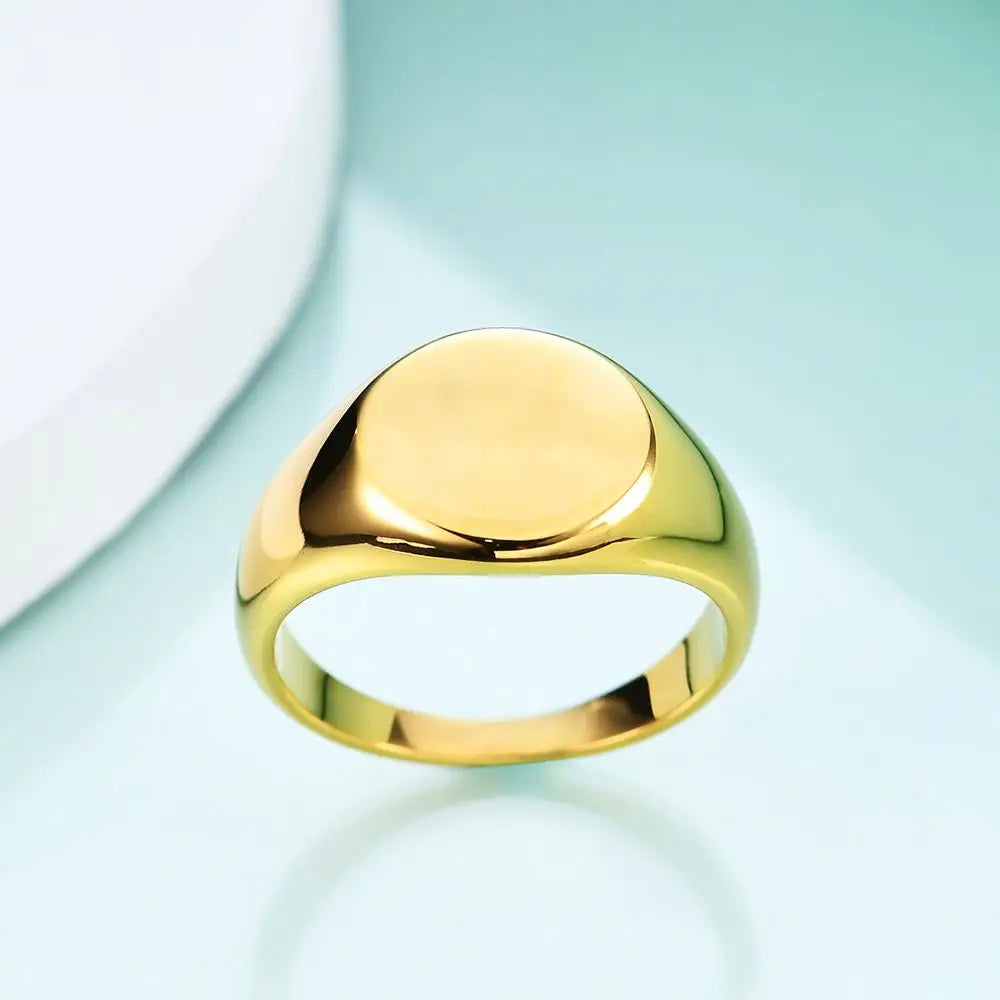 Stainless Steel Engraved Inspirational Rings Men's Finger Rings  Masonic Signet Ring