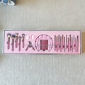 Pro Glitz and Glam Customizable Professional Style Rhinestone Makeup Brushes Used with Shaving Brush Including Gift Box