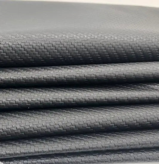 Classic 0.6mm Thick PVC Artificial Faux Leather Straw Mat Weaving Texture for Sofa Car Seat Chair Bag Garment Decorative