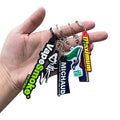 Wholesale Custom Logo Soft Pvc Keychain Personalized Design Rubber Keychain Custom Rubber Promotional Keychains