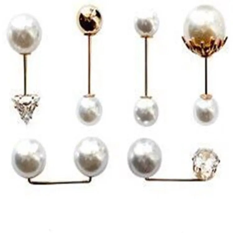 Fashion Pearl Rhinestone Brooches for Women Clothing Lapel Pin Sweater Skirt Brooch Pins Metal Diy Accessories