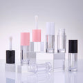 Round Lip Gloss Containers Tubes Lipgloss Tubes Large Brush Head Lip Gloss Tubes Popular 6 Ml Large Capacity Pink White Black