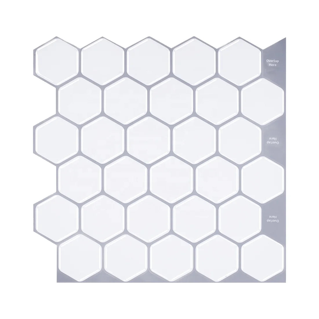 Vivid Tiles Factory Wholesales Home Decor Stick on Tiles 3D Backsplash Kitchen Bathroom Vinyl Tiles Peel and Stick