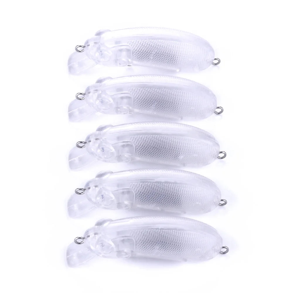 Wholesale MI007-0 6cm 8.8g Unpainted Blank Minnow Fishing Lures