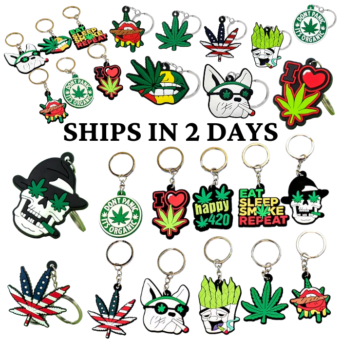 Wholesale Custom Keychain Keyring PVC Accessories Fashion New Plant Flower Cute Keychain Personalized Keychains