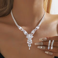 European & American Cross-Border Necklace Set Earring Jewelry Set - Wholesale Accessories for Banquet & Bridal Fashion