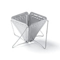 In Stock 304 Stainless Steel Outdoor Portable Coffee Filter Folding Reusable Coffee Filter With Stand Pour Over