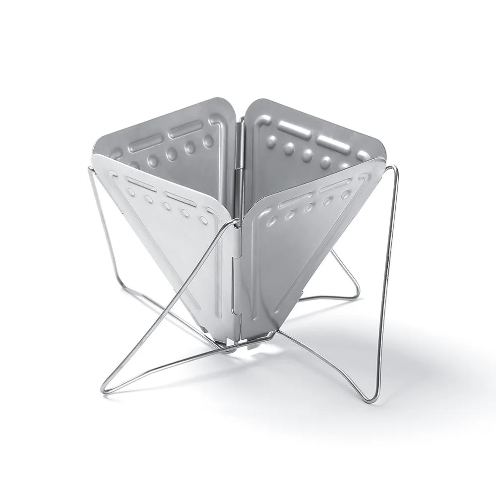 In Stock 304 Stainless Steel Outdoor Portable Coffee Filter Folding Reusable Coffee Filter With Stand Pour Over