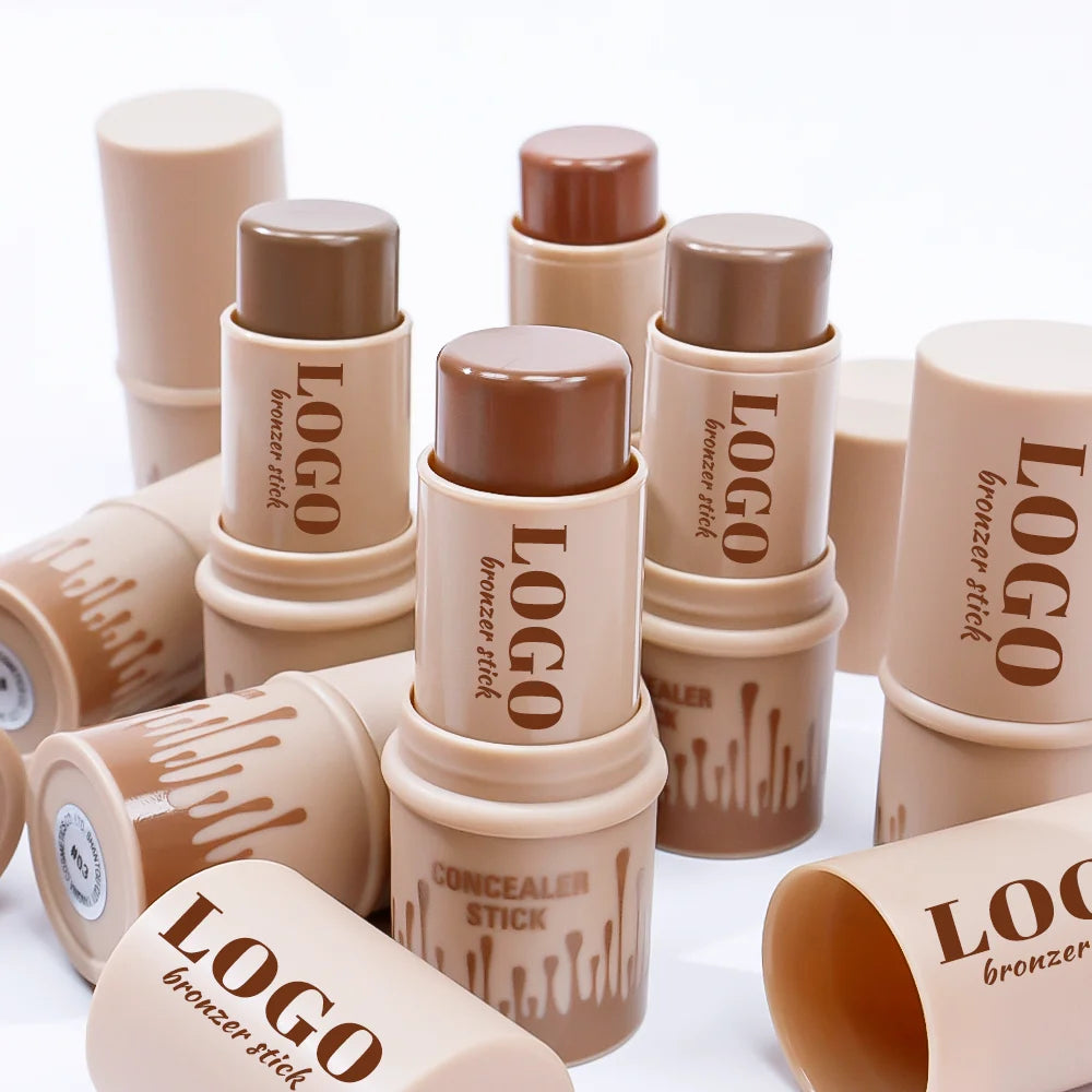 2024 New Face Beauty Makeup Cosmetics Concealer Bronzer Stick Private Label Custom Waterproof Facial Contour Stick