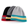 Whole Sale Custom Ribbed Skully Two Color Colorful Jacquard Knitted Winter Beanie Hat Fisherman