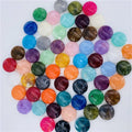 Loose Acrylic Flat Bead Plastic Faux Stone Round Beads for DiyJewelry Makings