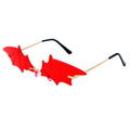 Sunray Luxury Trendy Sunglasses Viper Bat Shape Rimless Frame Unique Hip Hop Futuristic Fashion Made From Durable Monel Material