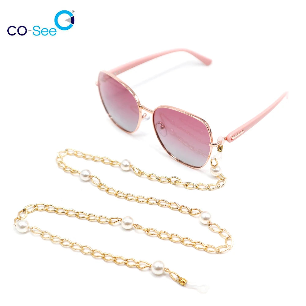 Co-See Fashion Sunglasses Chain Lanyard Accessories Aluminium Gold Plated Eyeglass Glasses Chain for Sunglasses
