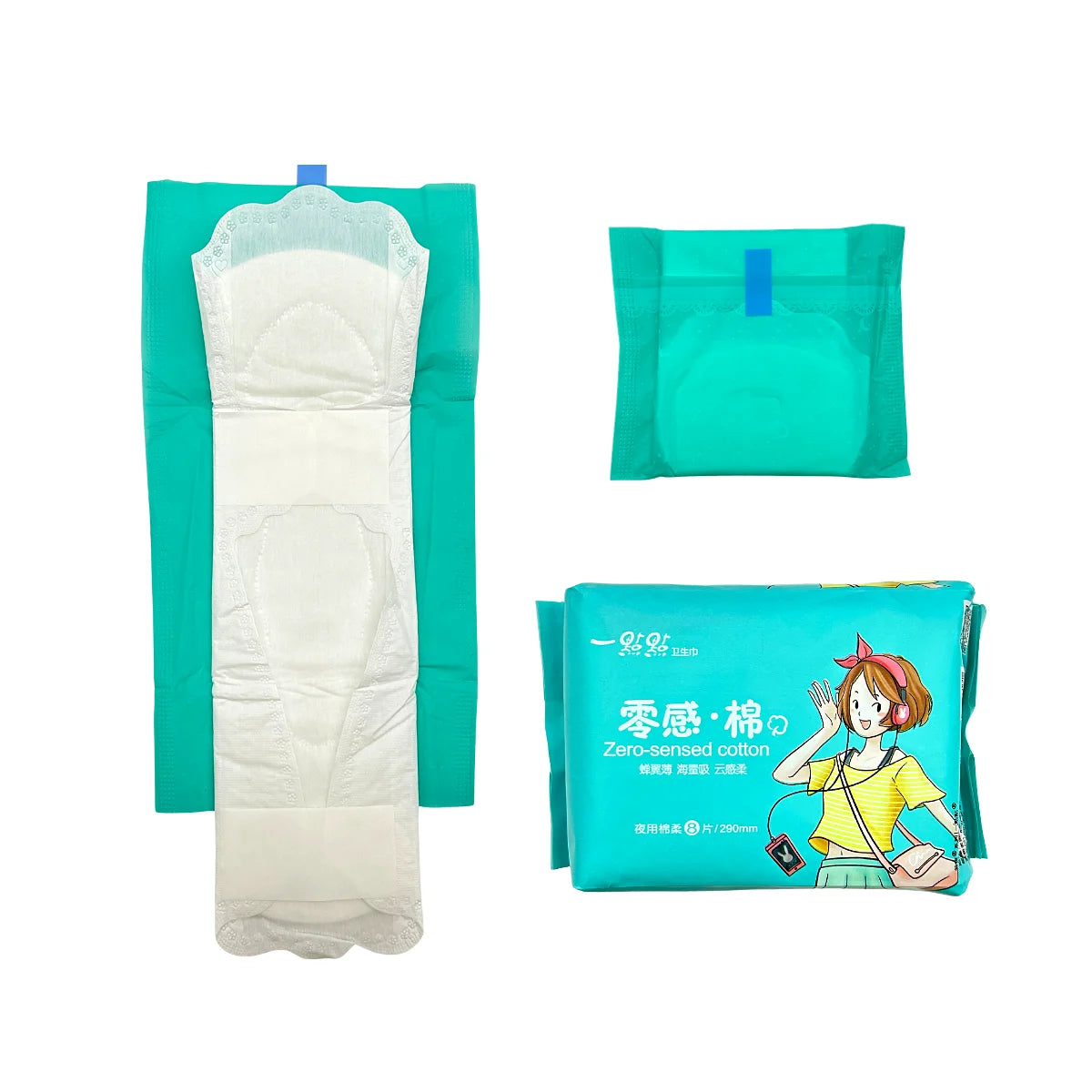 Custom Lady Sanitary Pads Cheap Price Cotton Anion Sanitary Pads