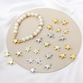 New Design Star Connectors Charm Accessories Alloy Real Gold Plated Five-pointed Star Magnetic Bracelet Magnetic Necklace Clasp