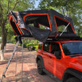 2024 Outdoor Camping Aluminum Car Roof Tents Hard Shell Straight Bracing Type-Off-Road 4-Person Mobile Home