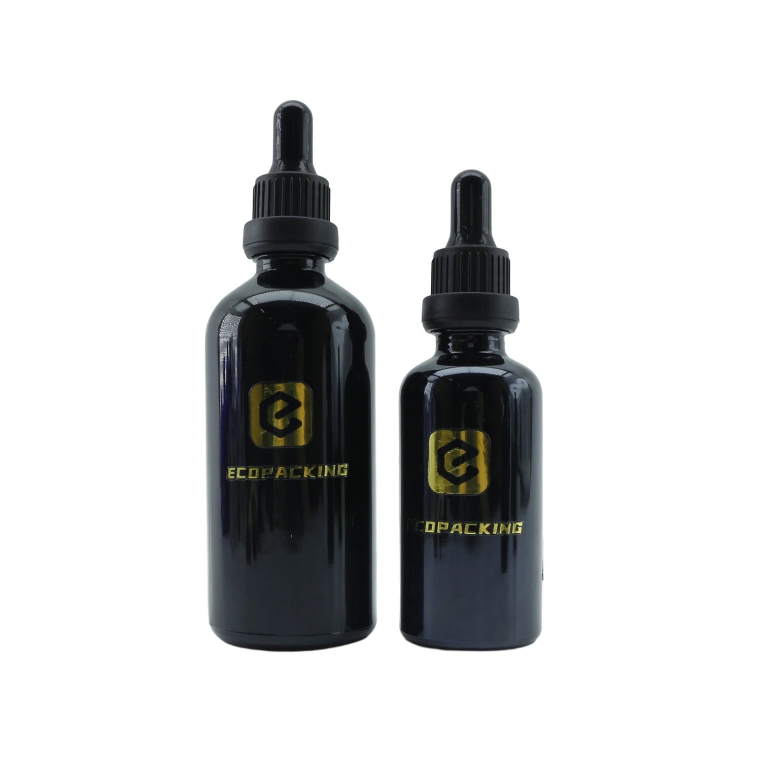 Hot Sale Perfume Oil Bottle 5ml 10ml 15ml 20ml 30ml 50ml 100ml Black Olive Oil Glass Dropper Bottle