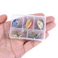 HENGJIA 5PCS/Set 2.7CM 1.5G Hard Crankbait Lure Bait Kits Topwater Crankbait Set for Wholesale With Lure Box