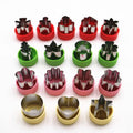 16 Pcs  Stainless Steel Large butterfly Flower-shaped Vegetable fruit Cutter Cookie Decorating Tools