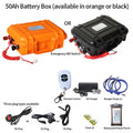 12V 50AH Lithium Battery Box for Aqua Marina Power Fin Includes Charger & Remote SUP Board Kayak Paddle Board Motor