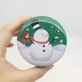 Christmas Tin Can 4 OZ Tinplate Metal Tin Can Packaging Candle Tins Box Candy Container Gift Boxes