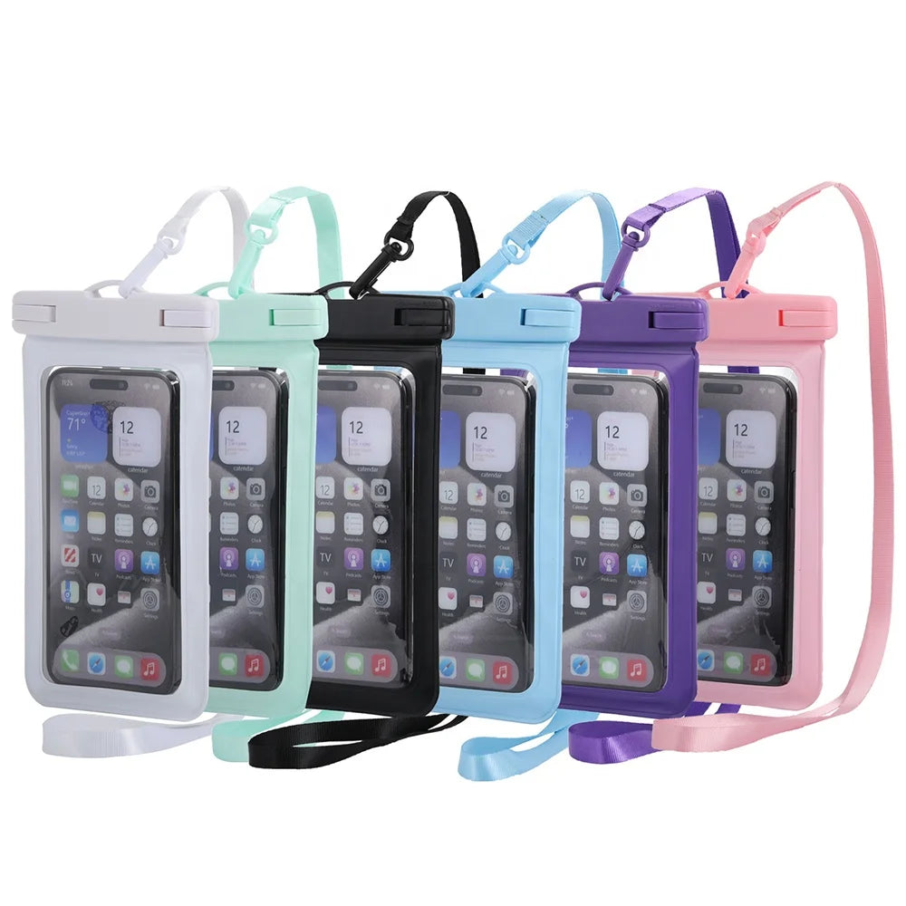 Outdoor Water Park IPX8 Dry Bag PVC Material PVC Submersible Phone Protector Waterproof Phone Pouch for Swimming