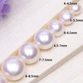 5mm 8mm 3A Pure Natural Freshwater Pearl Button Shape Bread Pearl Wholesale and Bulk Freshwater Pearl