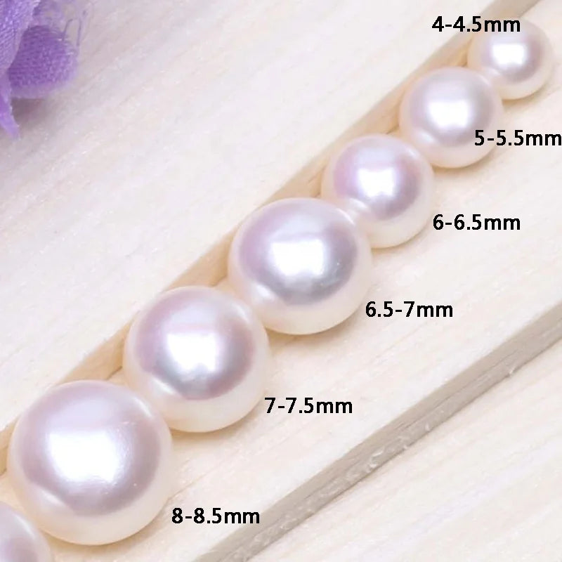 5mm 8mm 3A Pure Natural Freshwater Pearl Button Shape Bread Pearl Wholesale and Bulk Freshwater Pearl