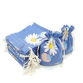 Small Drawstring Gift Bag Recyclable Cloth with Stylish Design for Crafts Stickers Photo Frames