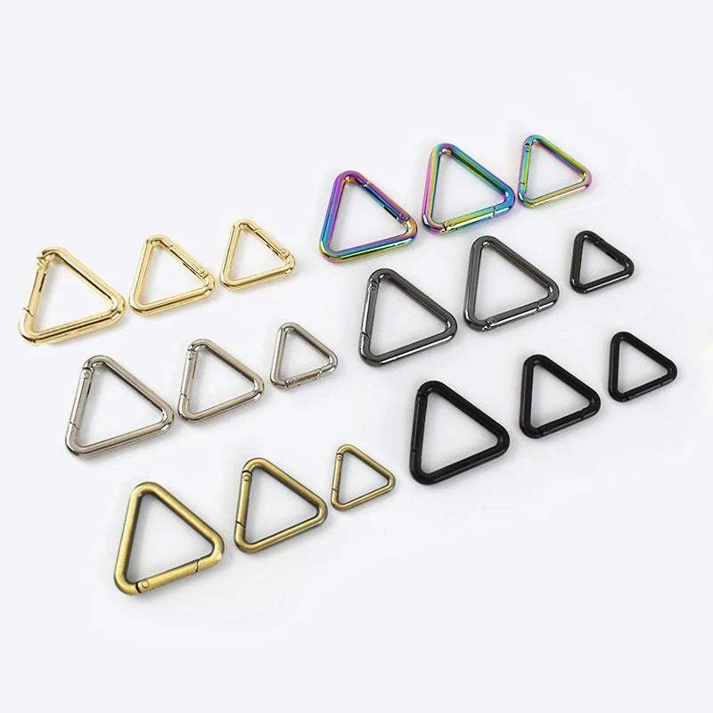 Deepeel G1-10 20/25/32mm Handbag Hardware Accessories Bag Strap Connecting Ring Open Spring Triangular Buckle