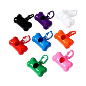 Bone Shape Custom logo Poop Bag Dispenser Pet Dog Poop Bag Holder Dog Waste Bag Dispenser